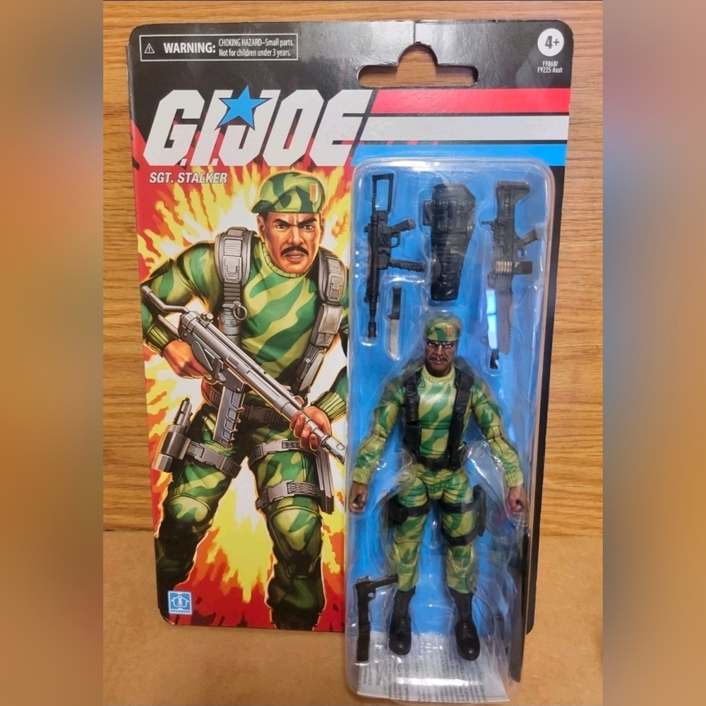 G.i Joe Retro Cardback Sgt. Stalker 6" Action Figure NEW